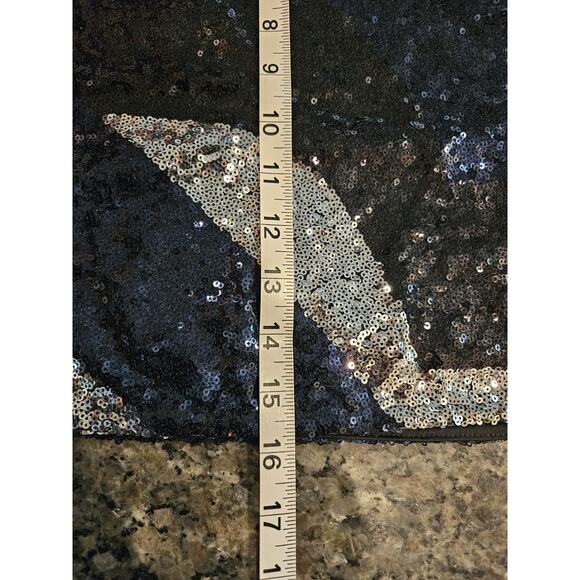 Esmara by Heidi Klum Sequin Mini Skirt Sz 6 - Picture 6 of 7